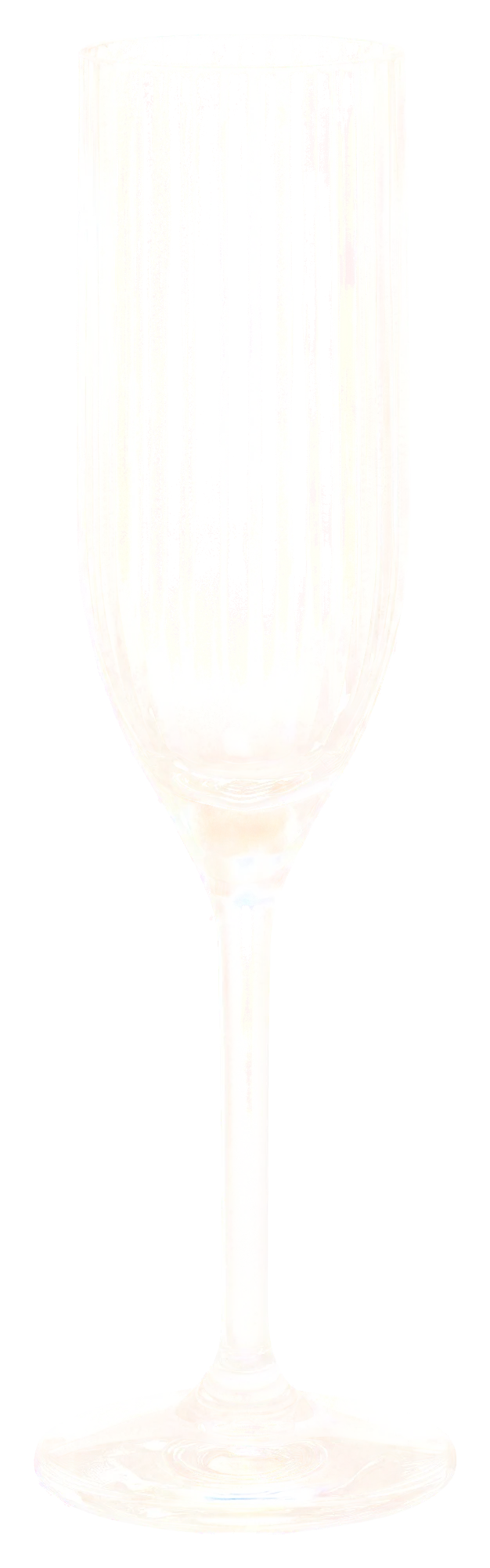 PRIME champagne flute, 180 ml, unbreakable, with fine vertical stripe design