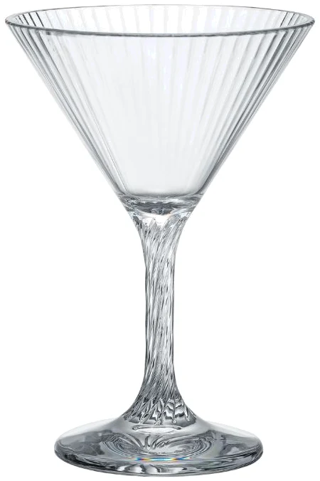 Prime martini glass with twisted stem